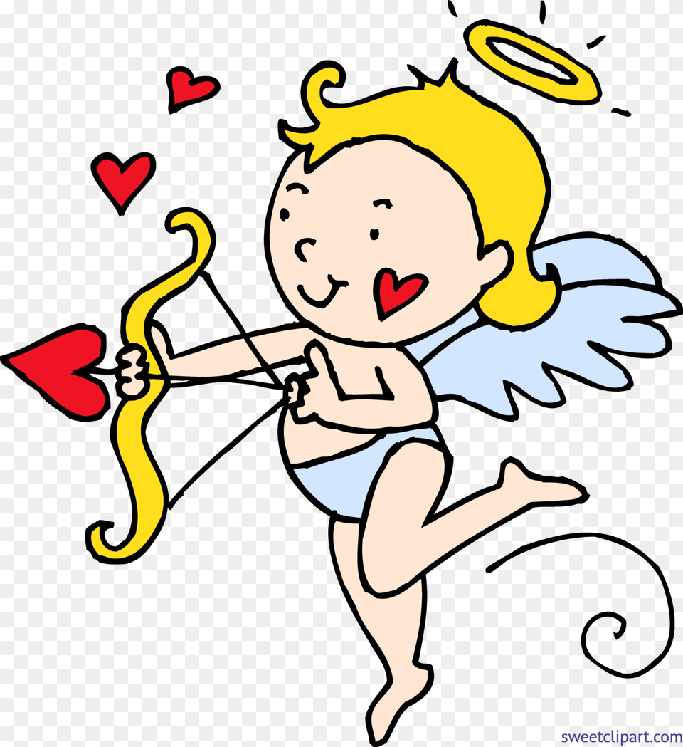 Cute Valentines Cupid Clip Art, Baby, Person, Face, Head Png