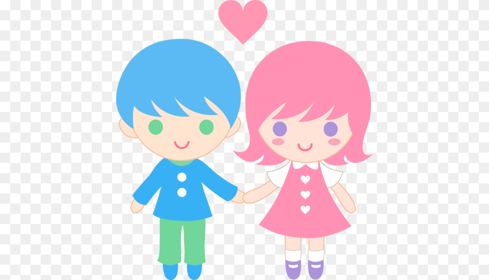 Cute Valentines Day Kids, Baby, Person, Book, Comics Free Png