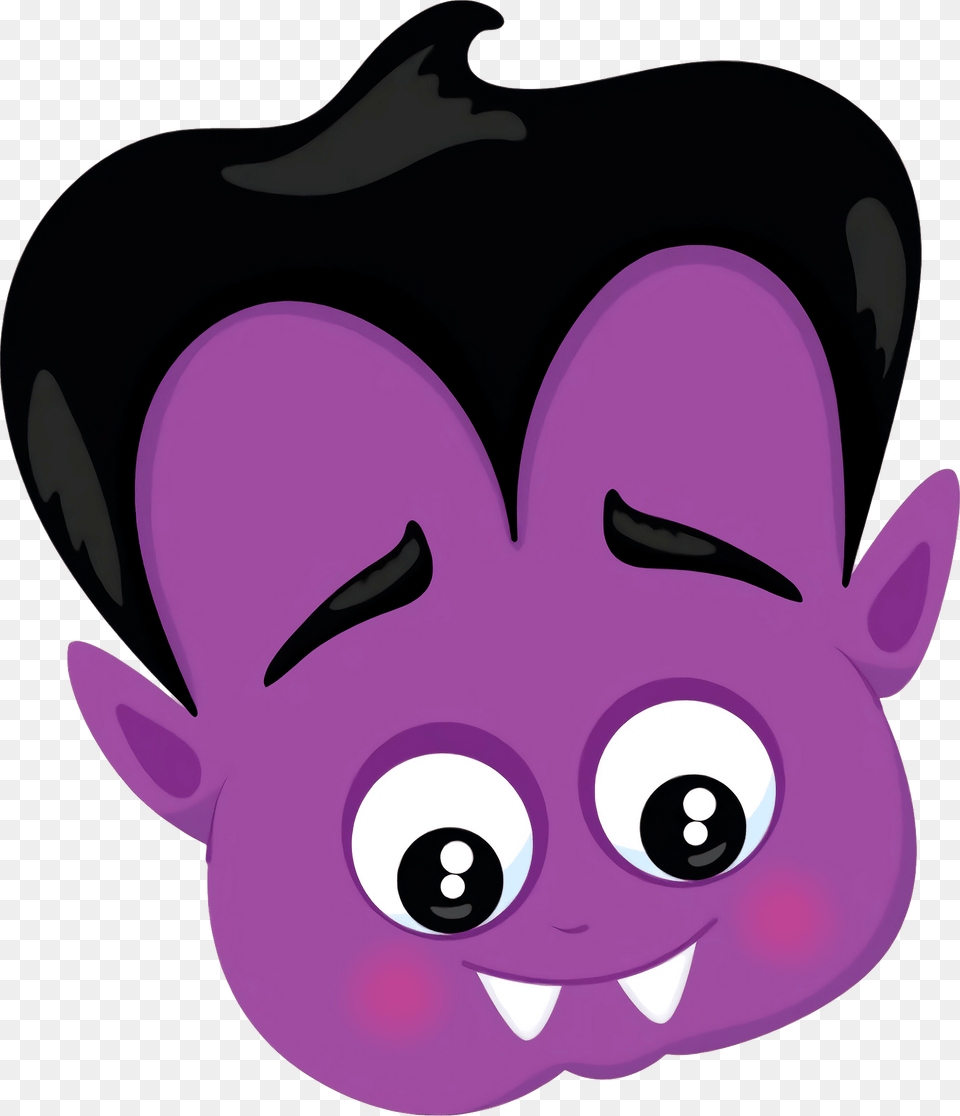 Cute Vampire Face Clipart, Purple, Animal, Bear, Mammal Free Png Download