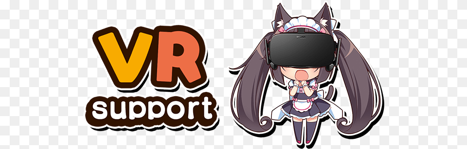 Cute Vr Games Steam Nekopara Logo, Book, Comics, Publication, Vr Headset Free Png Download