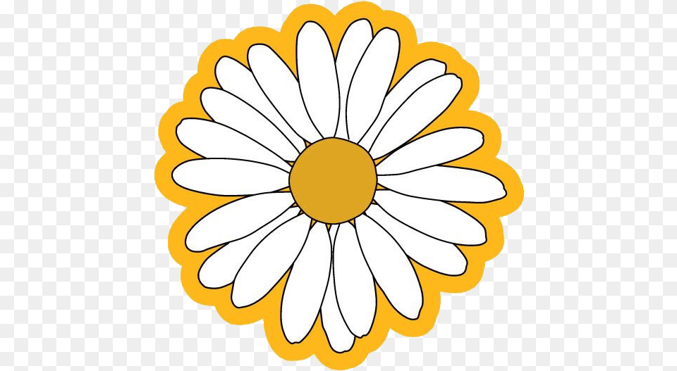 Cute Vsco Yellow Stickers, Daisy, Flower, Petal, Plant Png