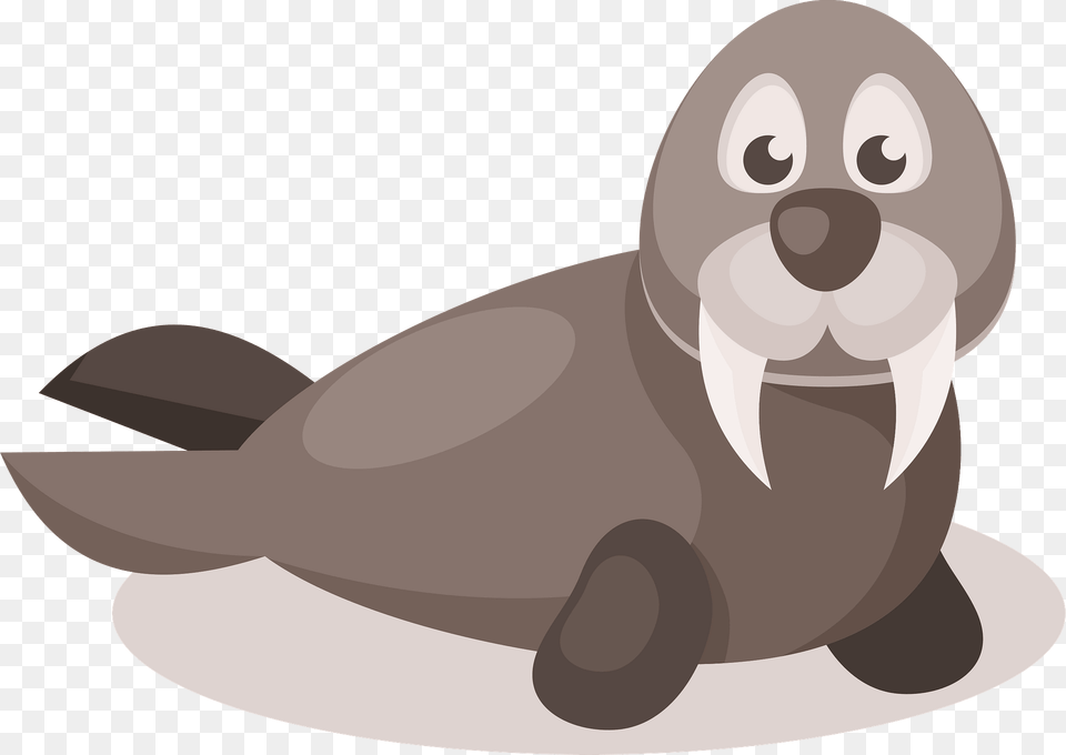 Cute Walrus Clipart, Animal, Fish, Mammal, Sea Life Png Image