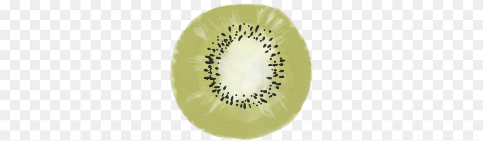 Cute Water Colour Kiwi Kiwi Fruit Cute, Food, Plant, Produce, Plate Free Transparent Png