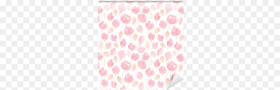 Cute Watercolor Flowers Seamless Vector Pattern Design, Flower, Petal, Plant, Home Decor Free Png Download