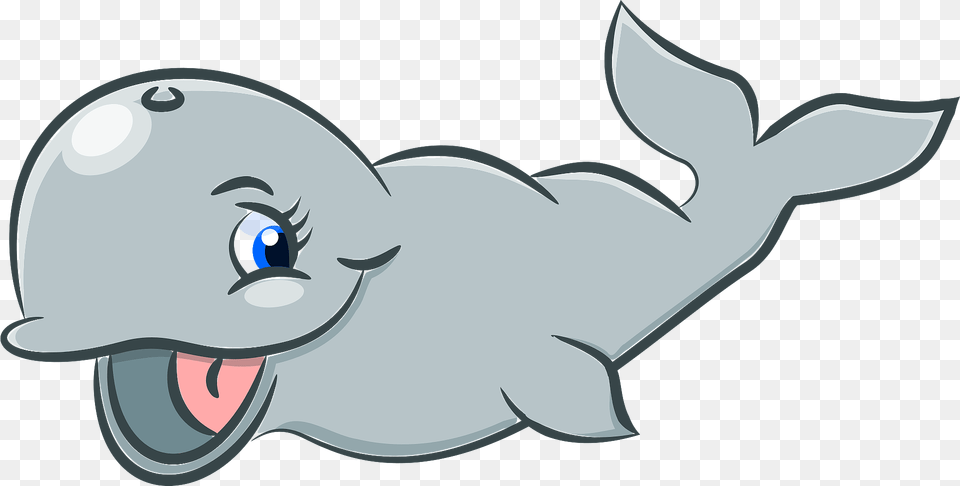 Cute Whale Clipart, Animal, Fish, Sea Life, Shark Free Png