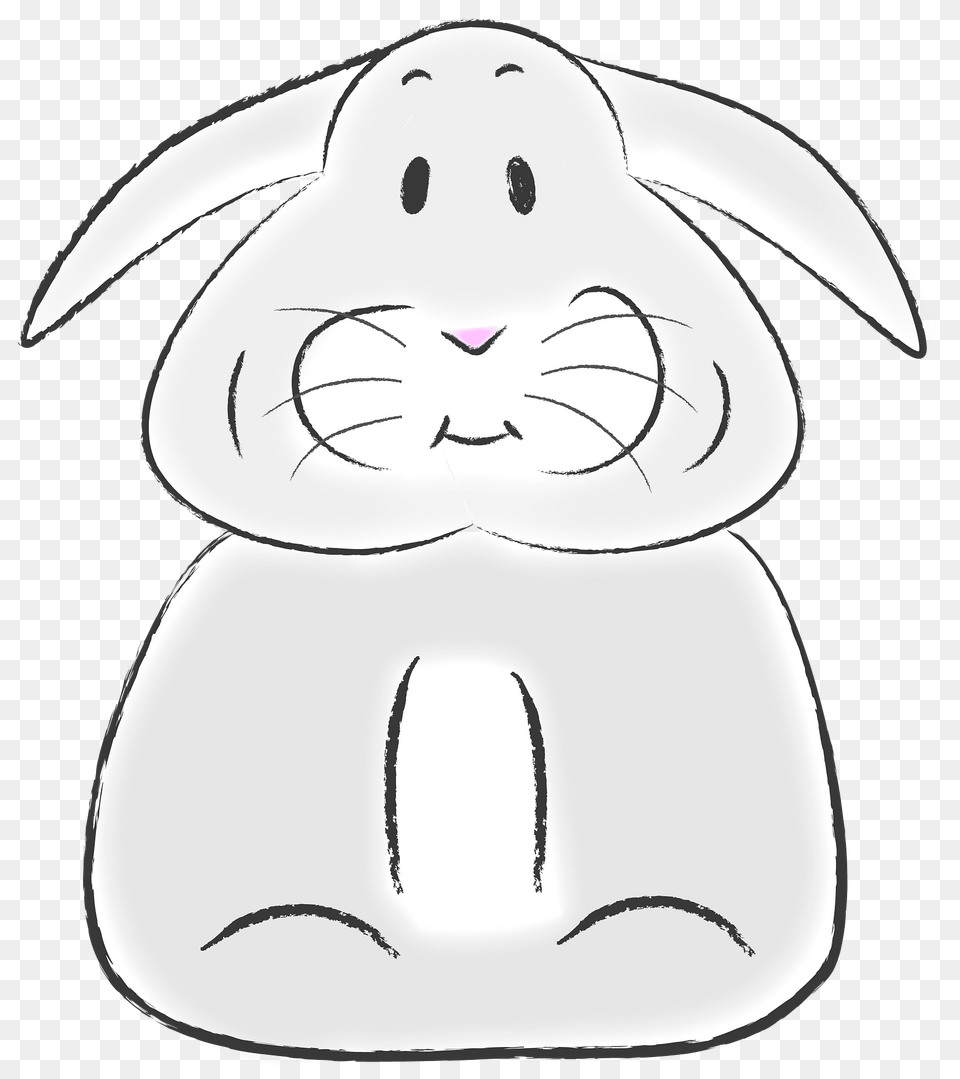 Cute White Rabbit Clipart, Animal, Mammal, Nature, Outdoors Free Png Download