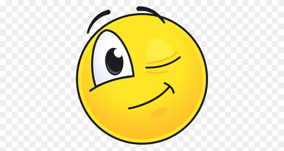 Cute Winking Emoticon, Sphere, Clothing, Hardhat, Helmet Free Transparent Png