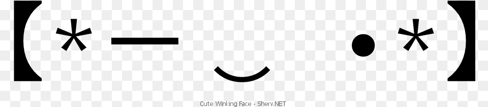 Cute Winking Face Inverted Smiley, Gray Free Png Download