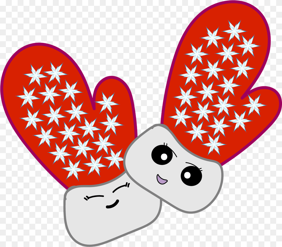 Cute Winter Gloves Dot, Applique, Pattern, Sticker, Flag Png Image