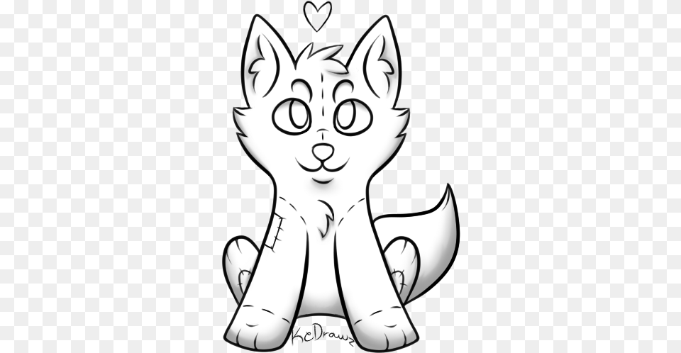 Cute Wolf Plushie Base Cute Wolf Base Drawing, Stencil, Publication, Book, Comics Png