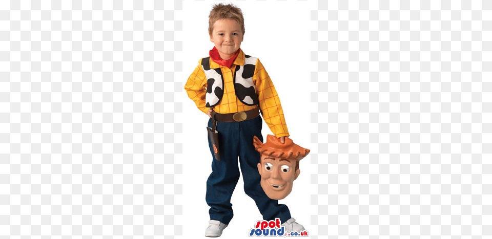 Cute Woody Form Toy Story Movie Children Size Costume Child Size Mascot Costume, Clothing, Person, Vest, Boy Png Image