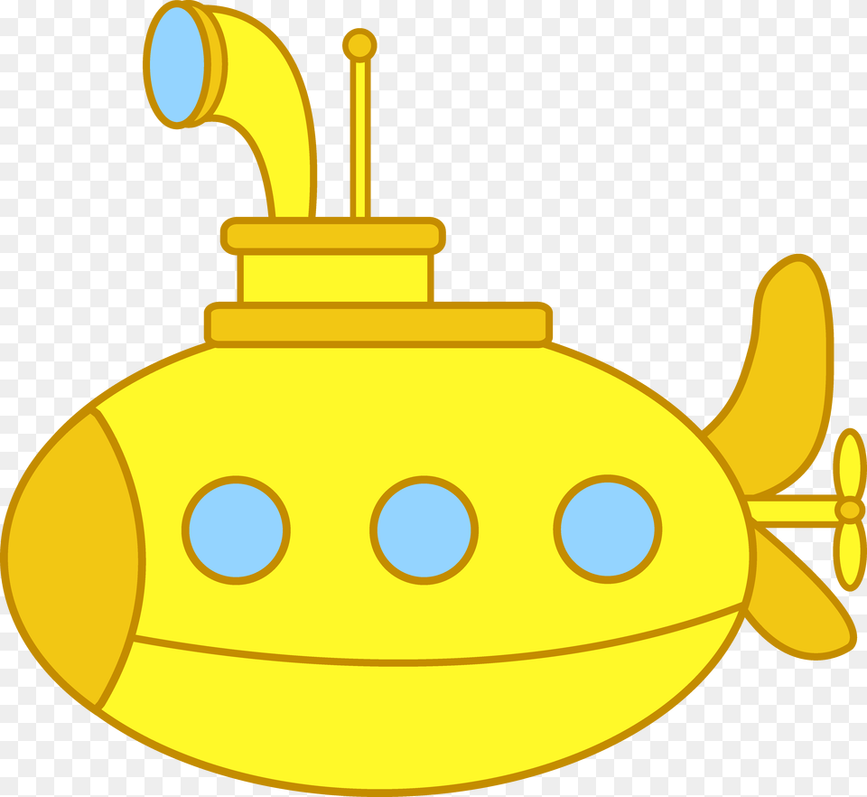 Cute Yellow Submarine Yellow Submarine Clip Art, Bulldozer, Machine Free Png Download