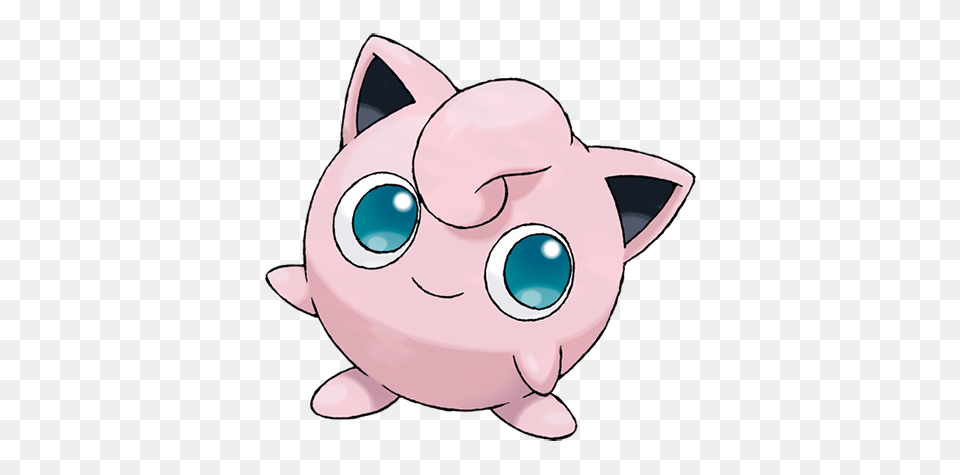 Cutest Video Game Characters Part 1 Pokemon Jigglypuff, Piggy Bank, Animal, Mammal, Pig Free Png