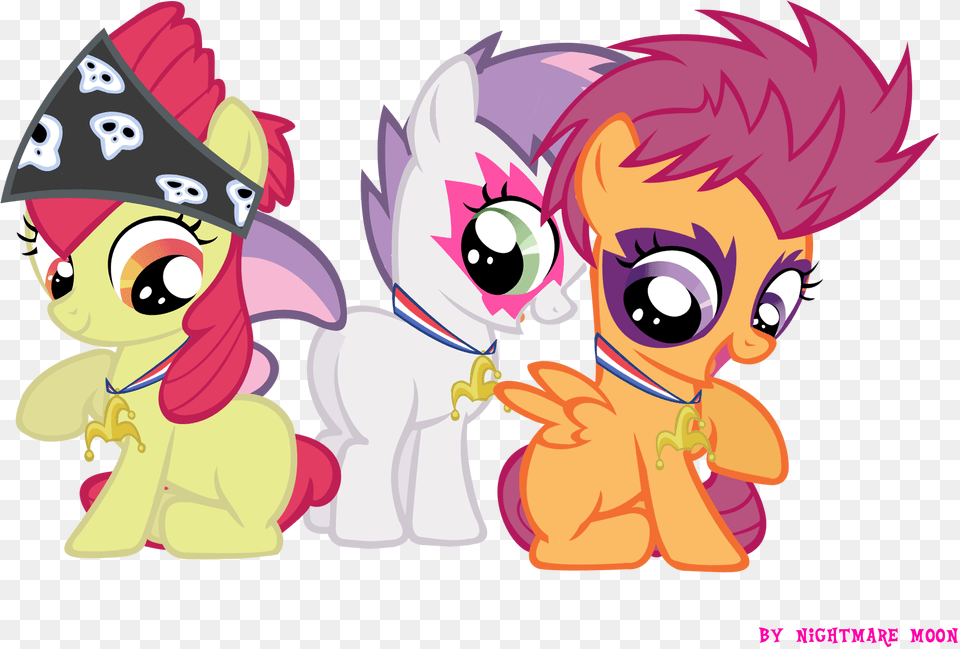Cutie Mark Crusaders My Little Pony Apple Bloom Sweetie Belle, Book, Comics, Publication, Face Free Transparent Png