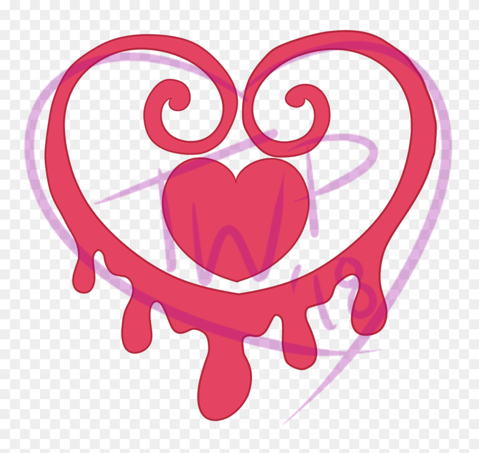 Cutie Mark Design For Bleeding Heart, Cupid, Animal, Fish, Sea Life Png Image