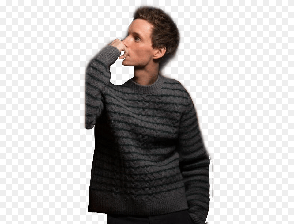 Cutieeeeeddieredmayne Eddie Redmayne Sticker Sweater, Clothing, Knitwear, Adult, Male Free Transparent Png