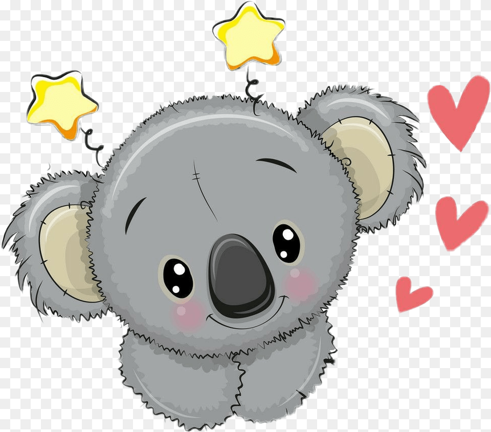 Cutiepie Koala Bear Topstickers Trendingstickers Love Cute Baby Koala Drawing, Plush, Toy, Person, Face Free Transparent Png