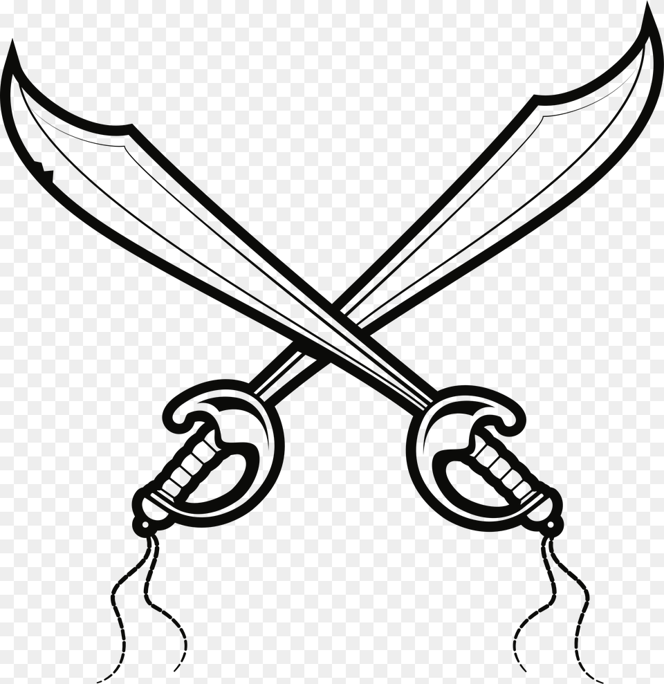 Cutlass Drawing Sword Piracy Drawing Of A Pirate Sword, Weapon Png
