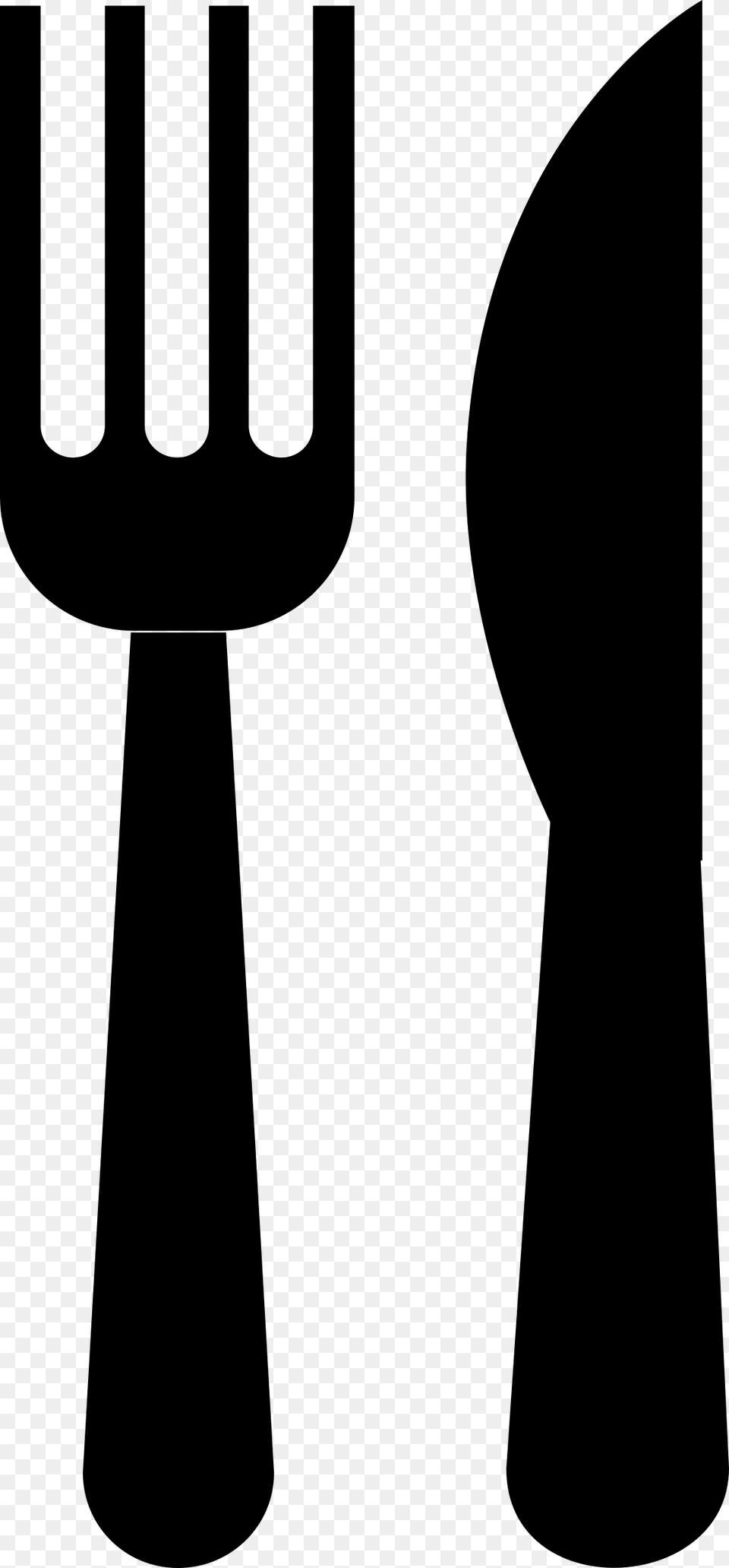 Cutlery Clipart, Gray Png Image