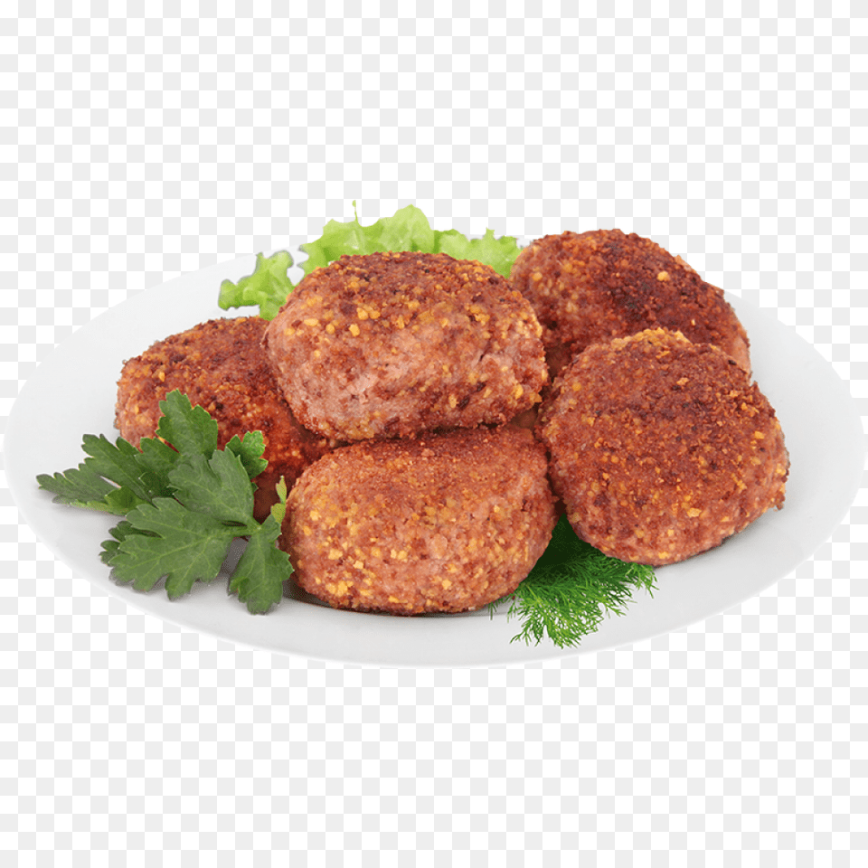 Cutlet, Plate, Food, Fritters, Bread Png
