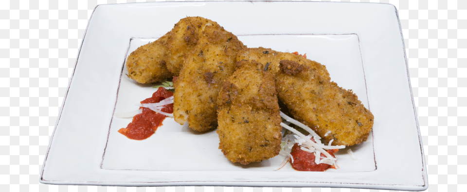 Cutlet, Food, Plate, Ketchup Png Image