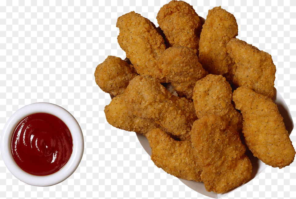 Cutlet, Food, Fried Chicken, Ketchup, Nuggets Free Png Download