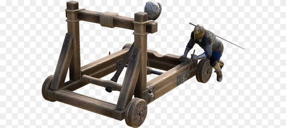 Cutout Catapult, Person, Device, Grass, Lawn Png