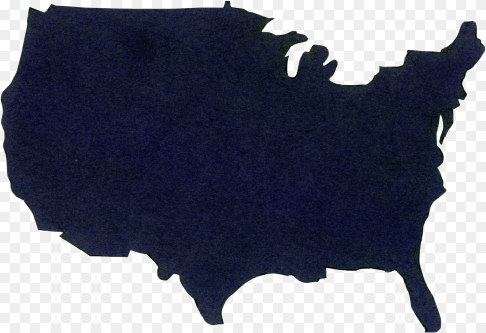 Cutout Paper Map Of United States Map Of United States Cutout, Chart, Plot, Person, Silhouette Free Png