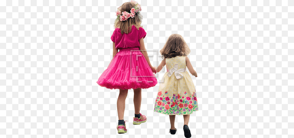 Cutout People Girl Kid Walking, Clothing, Dress, Child, Female Png Image