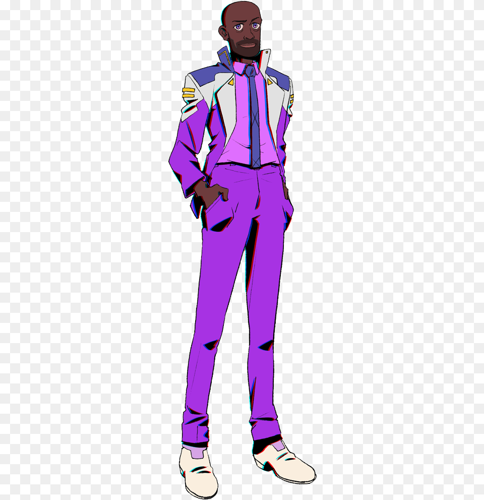 Cutout Tucker, Purple, Adult, Person, Pants Free Png