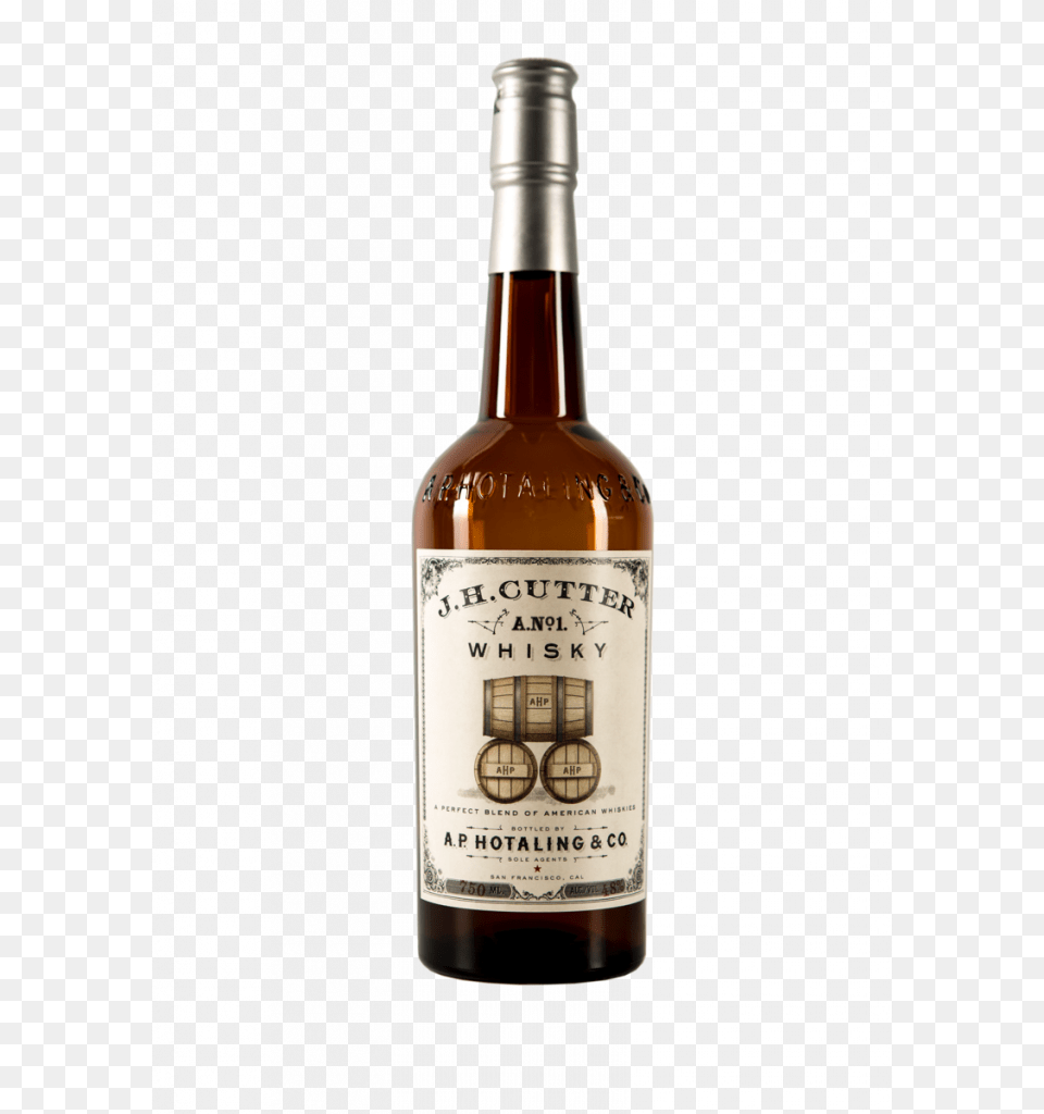 Cutter American Blended Whiskey Beer Bottle, Alcohol, Beverage, Beer Bottle, Liquor Free Png