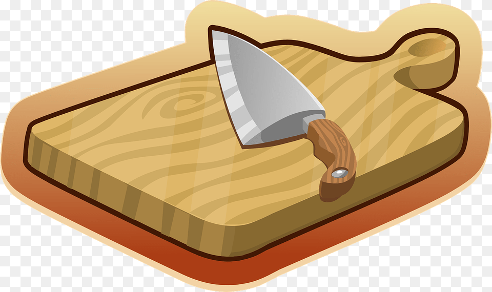 Cutting Board Cartoon, Blade, Weapon, Knife, Chopping Board Free Png