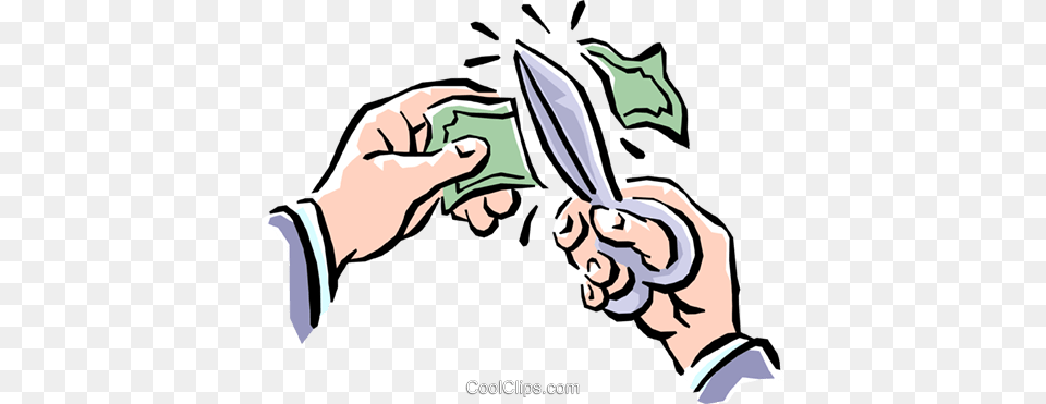 Cutting Money Royalty Vector Clip Art Illustration, Baby, Person, Body Part, Hand Png