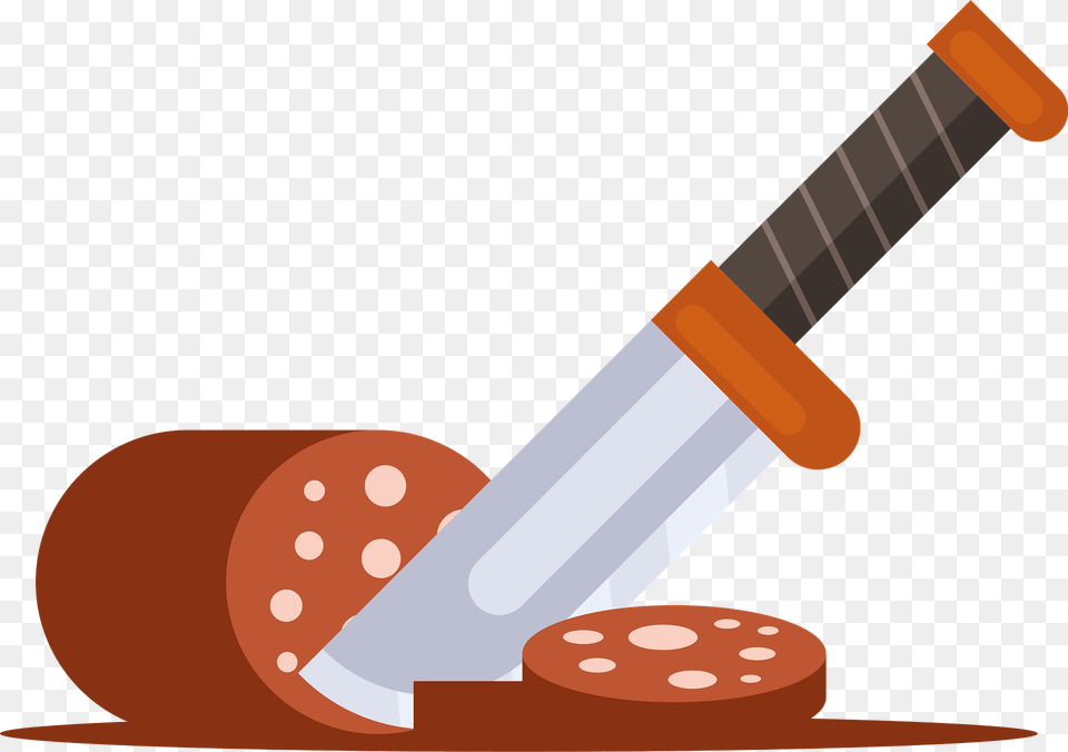 Cutting Sausage Clipart, Sword, Weapon, Blade, Knife Free Transparent Png