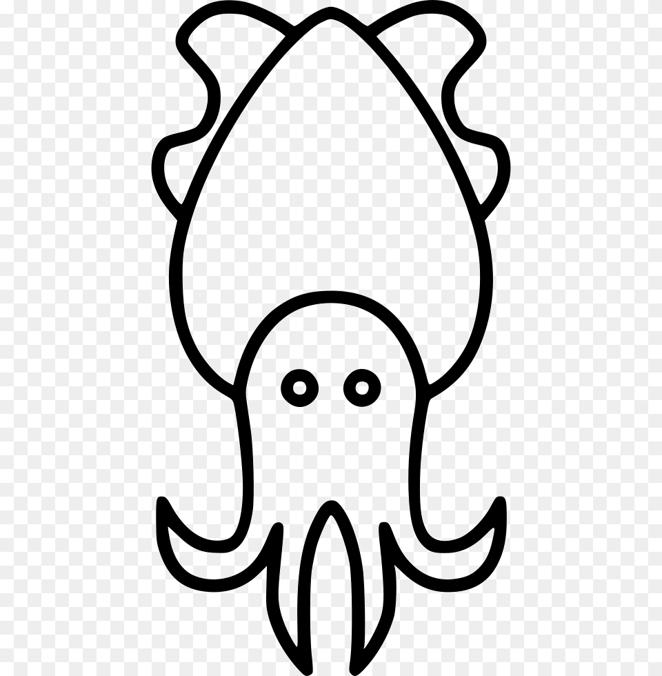Cuttlefish Svg Icon Download Icon, Stencil, Silhouette, Ammunition, Grenade Free Transparent Png