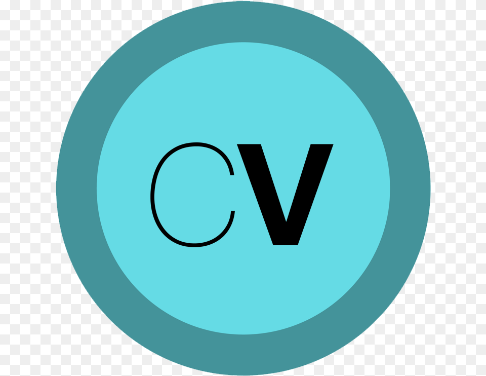 Cv Dot, Turquoise, Logo, Disk, Text Free Png