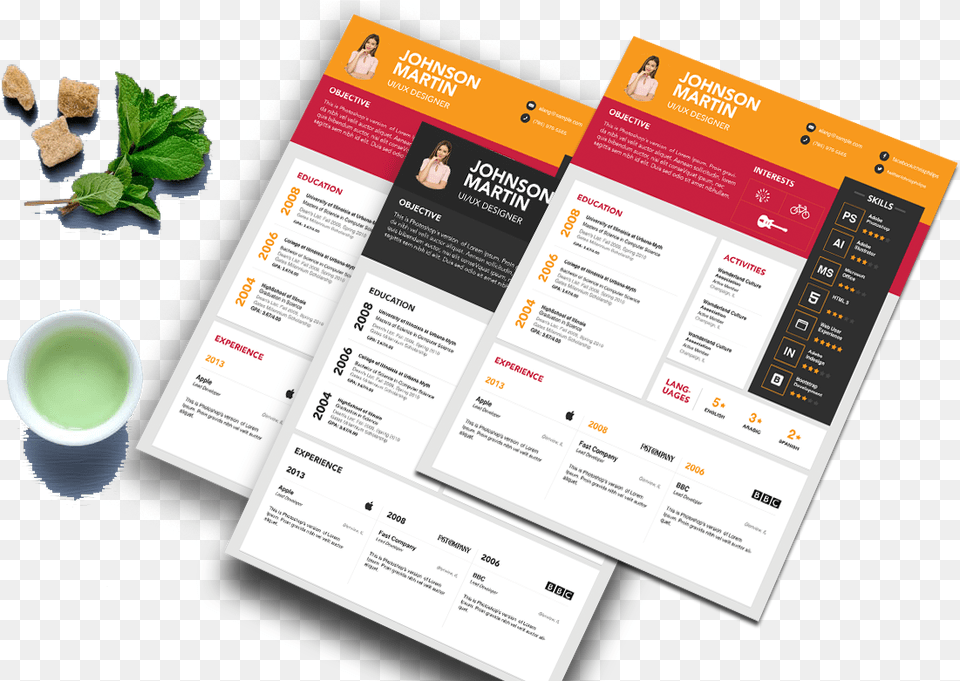 Cv Resume Flyer, Advertisement, Poster, Person, Business Card Free Transparent Png