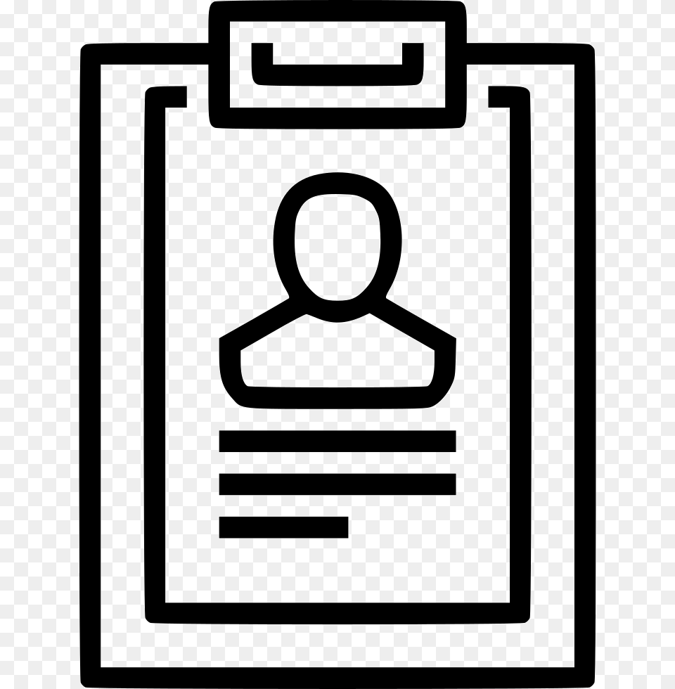 Cv Resume Icon Free Download, Text, Stencil Png