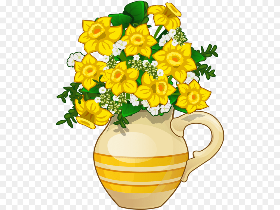 Cveti Flores Cveti Bloemen Daffodils Flower Flower Vase Cartoon, Birthday Cake, Plant, Food, Flower Bouquet Png