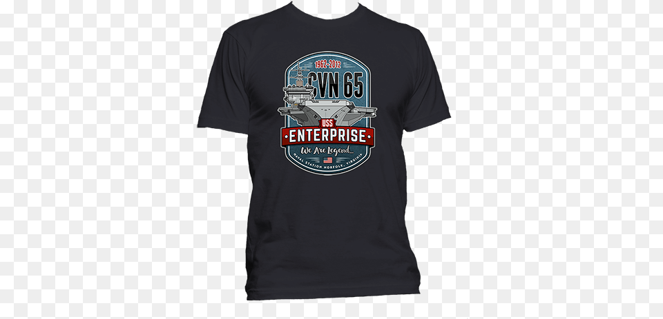 Cvn 65 Uss Enterprise T Shirt Foxracing Tshirt, Clothing, T-shirt Free Png