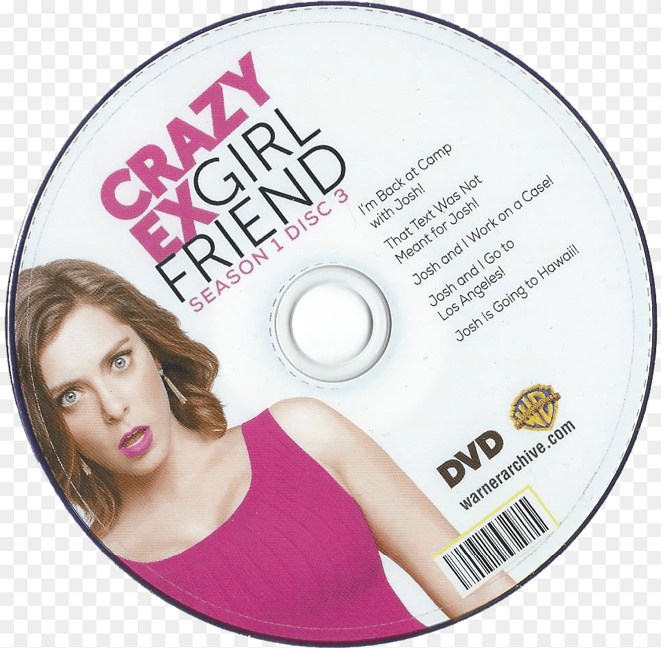 Cxg Season One Dvd Disc 3 Crazy Ex Girlfriend The Complete First Season Dvd, Disk, Adult, Female, Person Png Image
