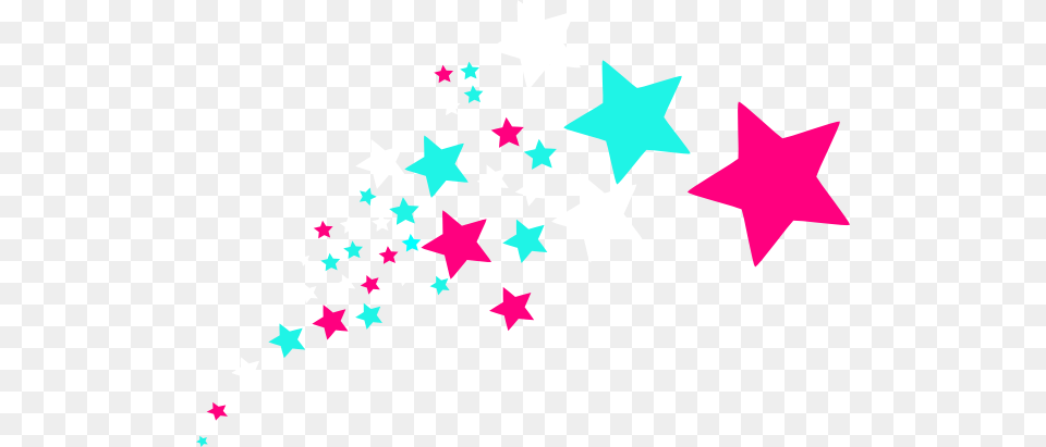 Cyan And Purple Shooting Stars, Star Symbol, Symbol Free Transparent Png