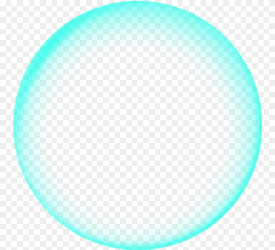 Cyan Circle Bubble, Oval, Turquoise Png