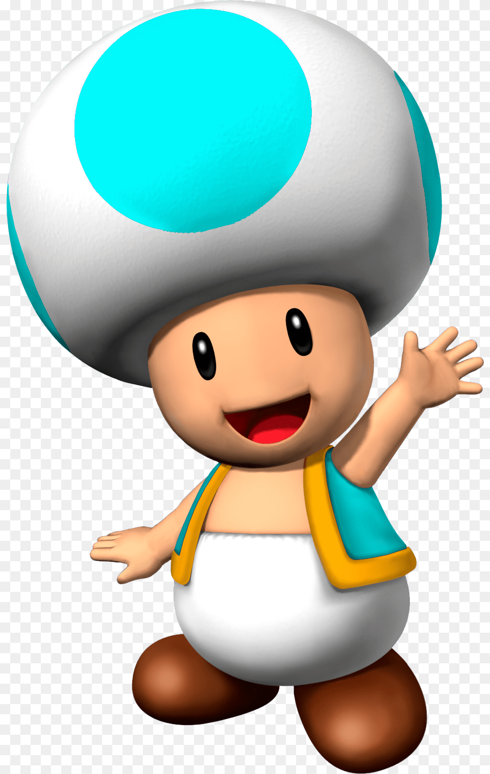 Cyan Toad Nsmbvr, Toy, Face, Head, Person Free Transparent Png