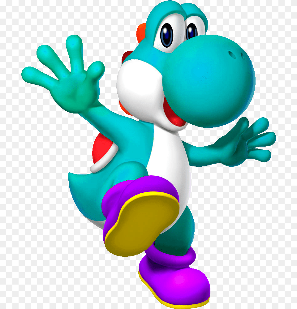 Cyan Yoshi Yba Yoshi Mario, Toy Png Image