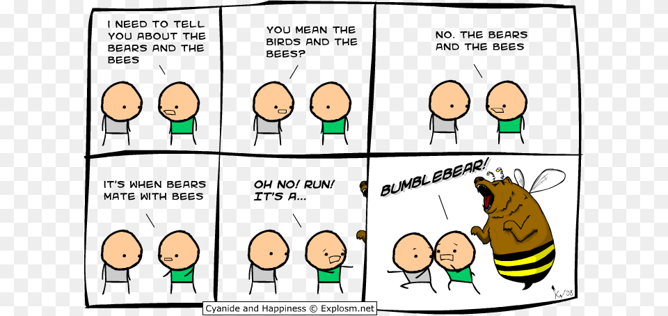 Cyanide And Happiness Bumblebear, Book, Comics, Publication, Baby Free Transparent Png