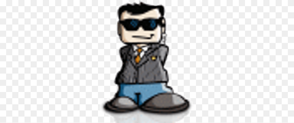 Cyber Aggregator Cartoon, Clothing, Coat, Kneeling, Person Free Png