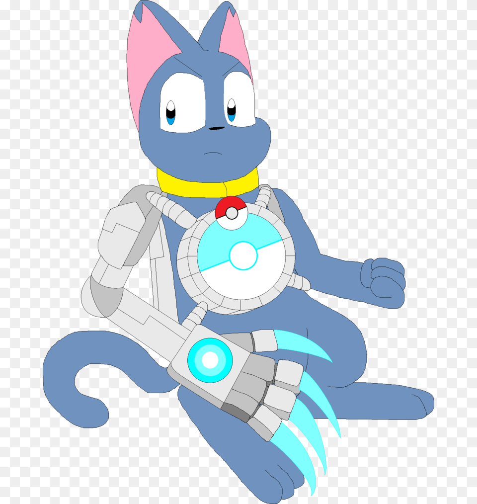 Cyber Claw Riolu Bluecat Riolu Star Cat, Baby, Person, Art, Graphics Png