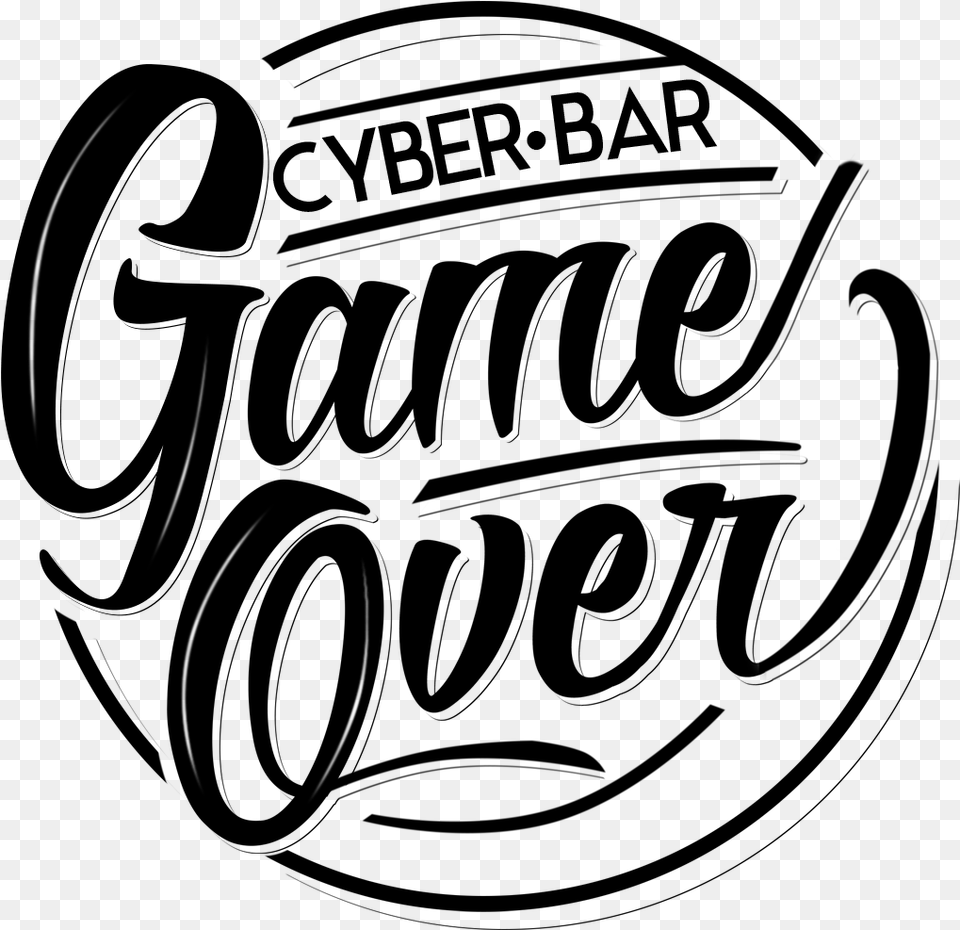Cyber Game Over, Gray Png