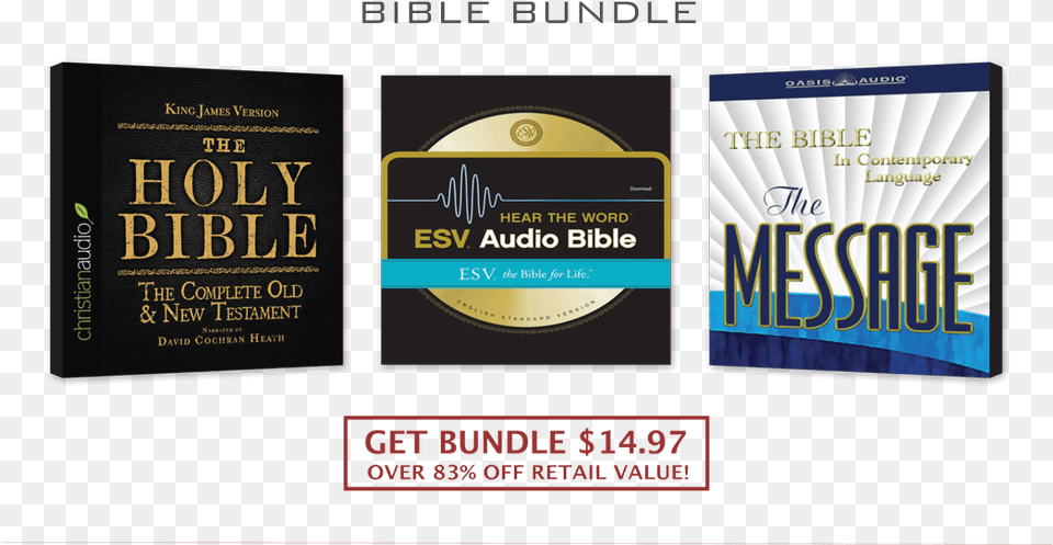 Cyber Monday Add Bundle To Cart Holy Bible In Audio King James Version Audiobook, Book, Publication, Advertisement, Poster Free Png Download